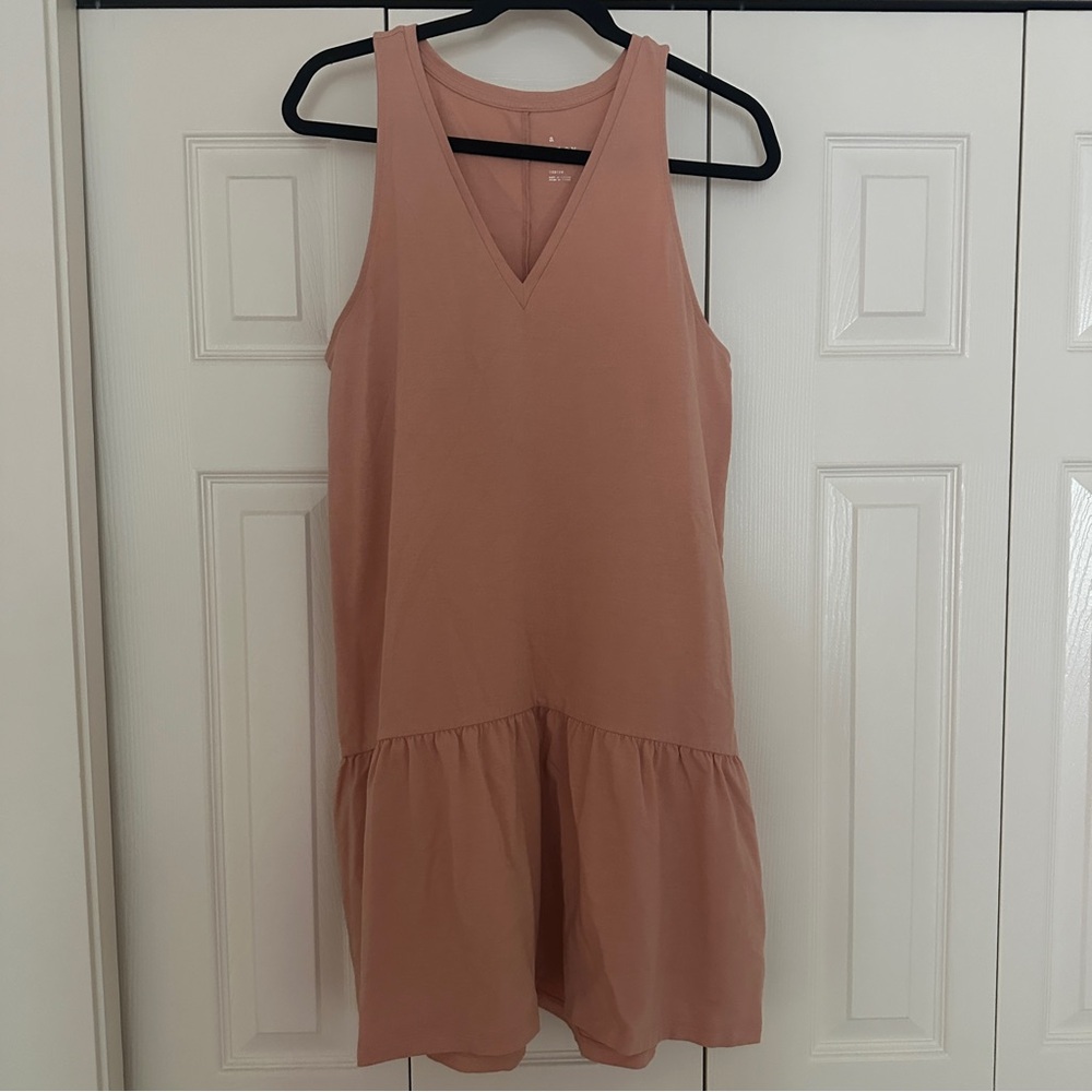 A New Day Pink Sleeveless V-Neck Dress size medium